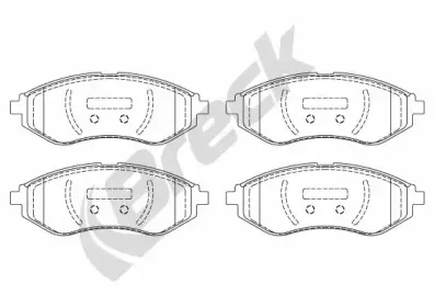 Комплект тормозных колодок, дисковый тормоз BRECK купить